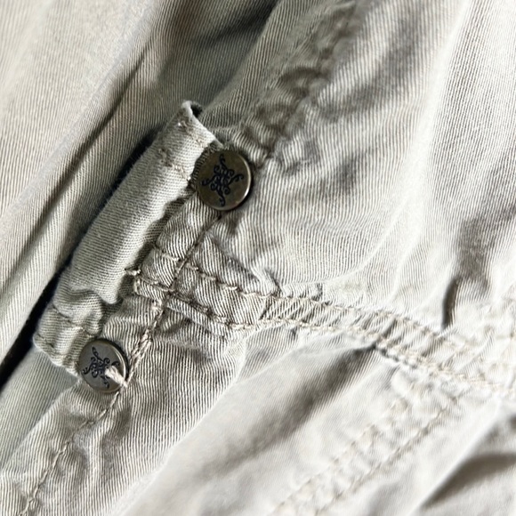 SUPPLIES |🫒Olive Army Green Button-Up Long-Sleeved Military Washed Worn Jacket - Picture 13 of 16